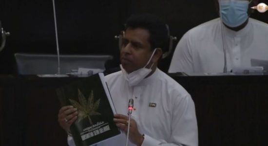Who brought 'Trilokavijaya' book to Parliament?
