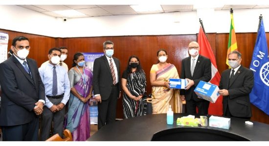 IOM Sri Lanka & Switzerland provide RT PCR machine