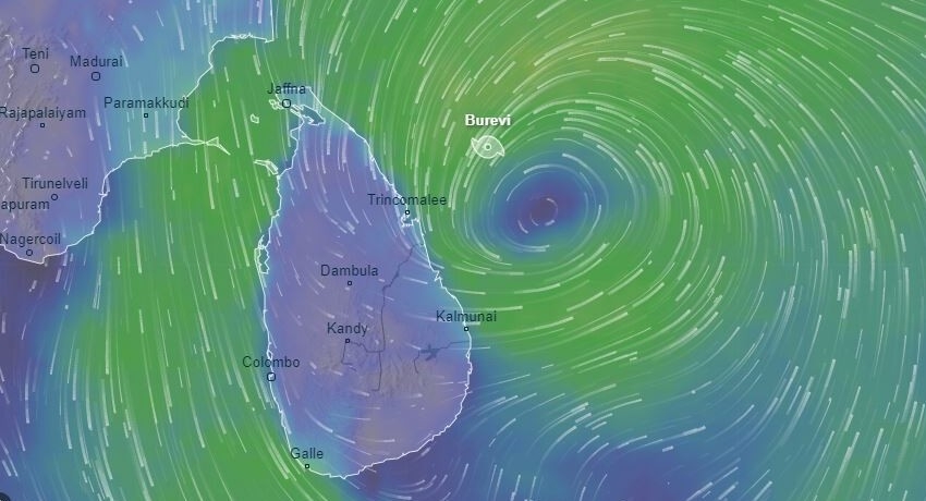 Cyclone Burevi : Thundershowers & Gale Winds for many areas