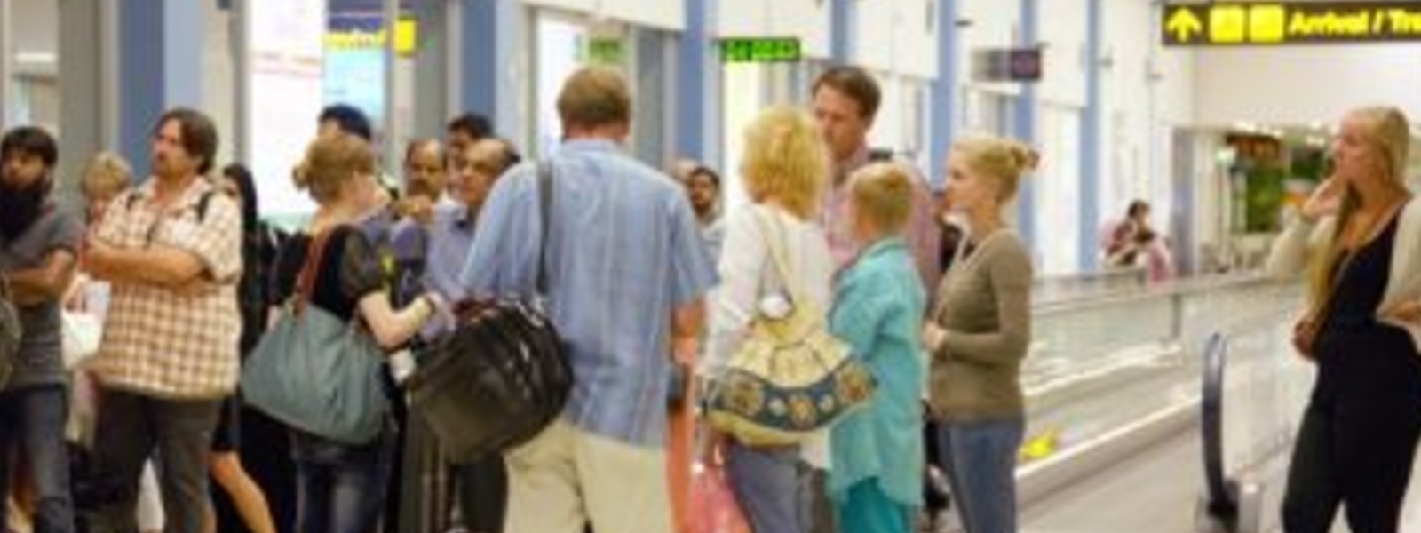 Sharp decline in passenger arrivals/departure