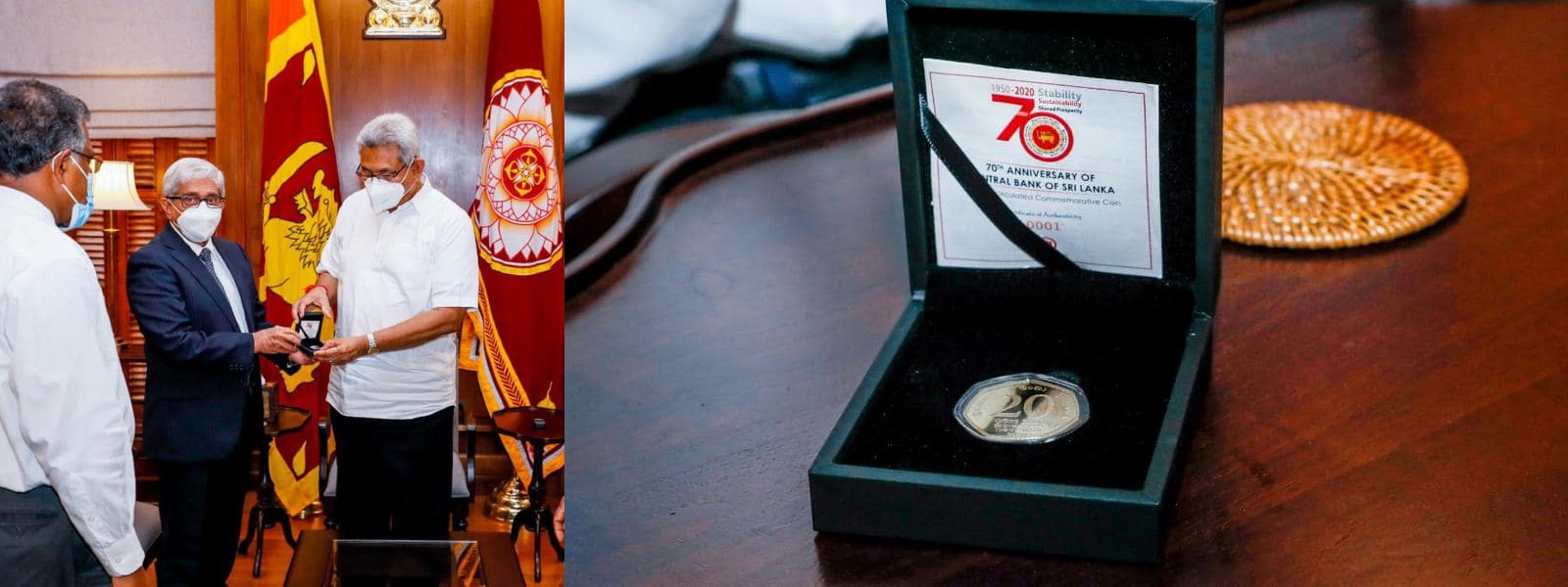 CBSL ISSUES COIN TO MARK 70TH ANNIVERSARY 