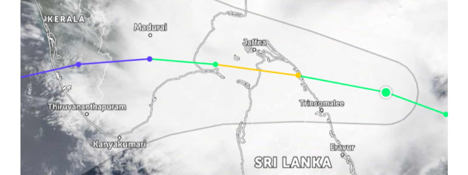 Cyclone BUREVI to make landfall in next 02 hours