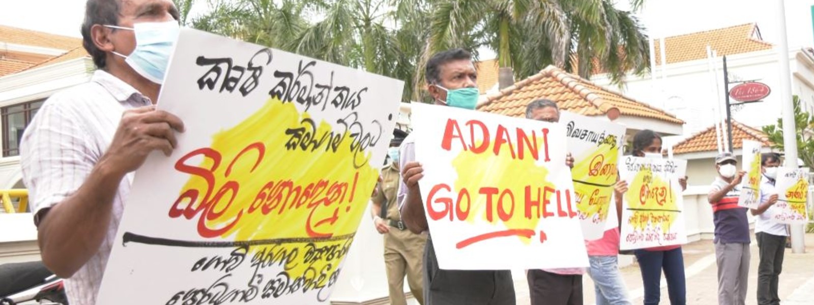 PROTEST OPPOSITE INDIAN HC AGAINST ADANI GROUP