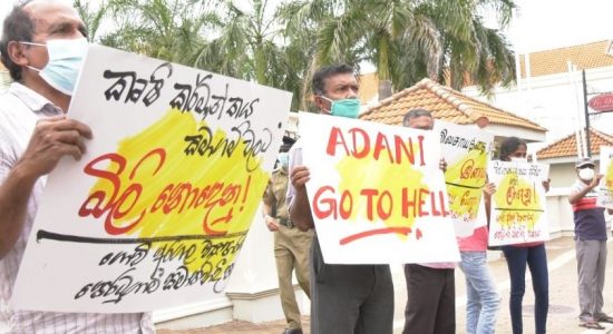 PROTEST OPPOSITE INDIAN HC AGAINST ADANI GROUP