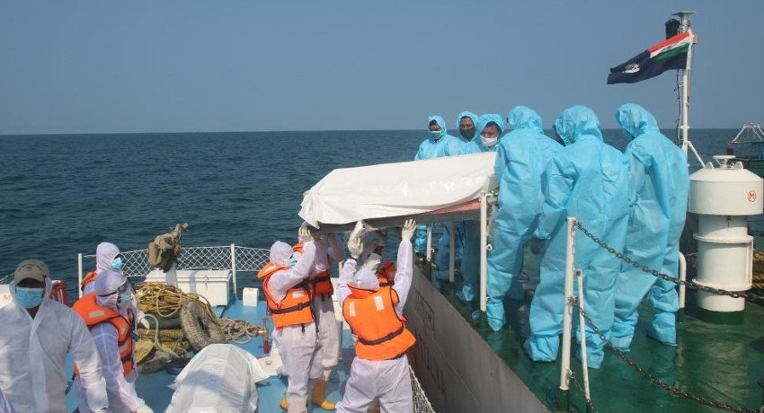 Bodies of Indian fishers handed over to Indian Coast Guard