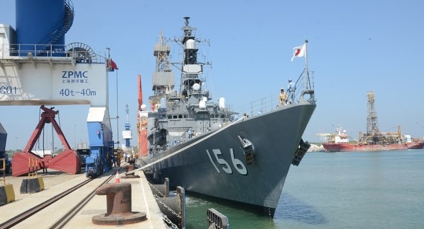 (PICTURES) Japanese MSDF destroyer leaves Sri Lanka