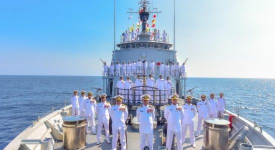 Naval gun battery booms on Independence Day