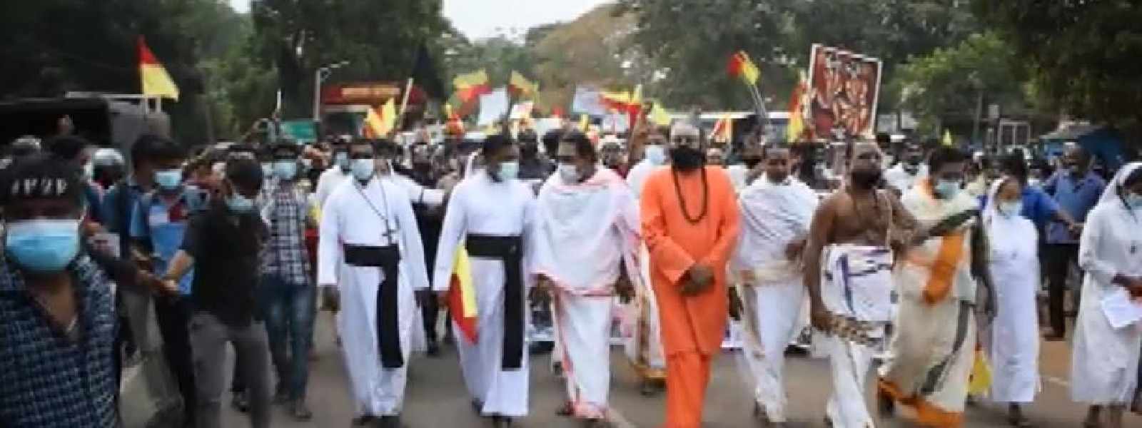Protest march in Polkandi Jaffna