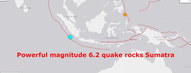 Powerful magnitude 6.2 quake rocks Sumatra