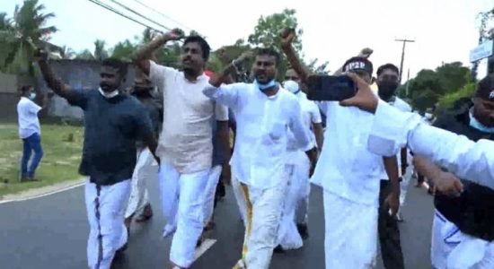 Protest seeking to resolve issues of Tamils