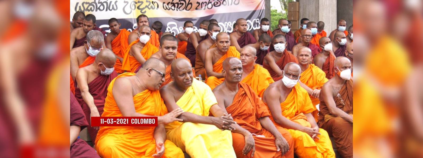 Maha Sangha stages Satyagraha over April 21 attack