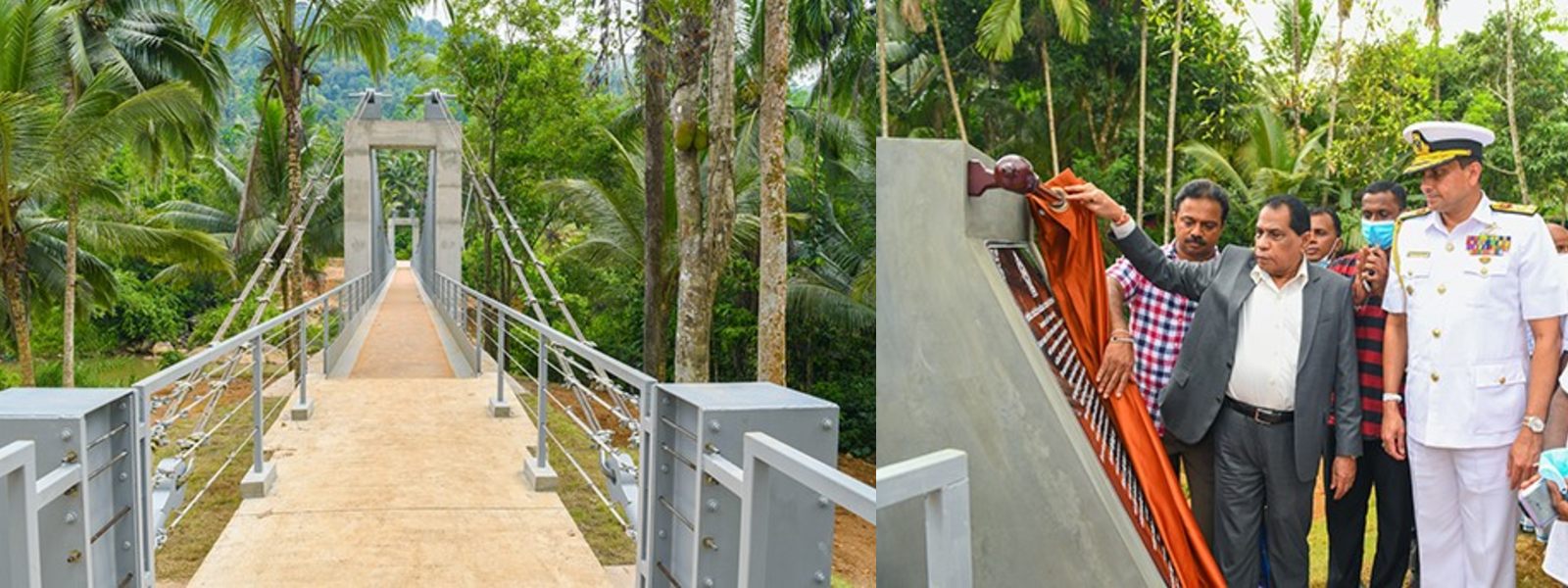 Navy-constructed Lankagama Nilwella Bridge opened