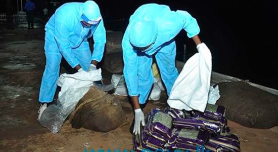 Navy seizes smuggled dried turmeric & cardamom