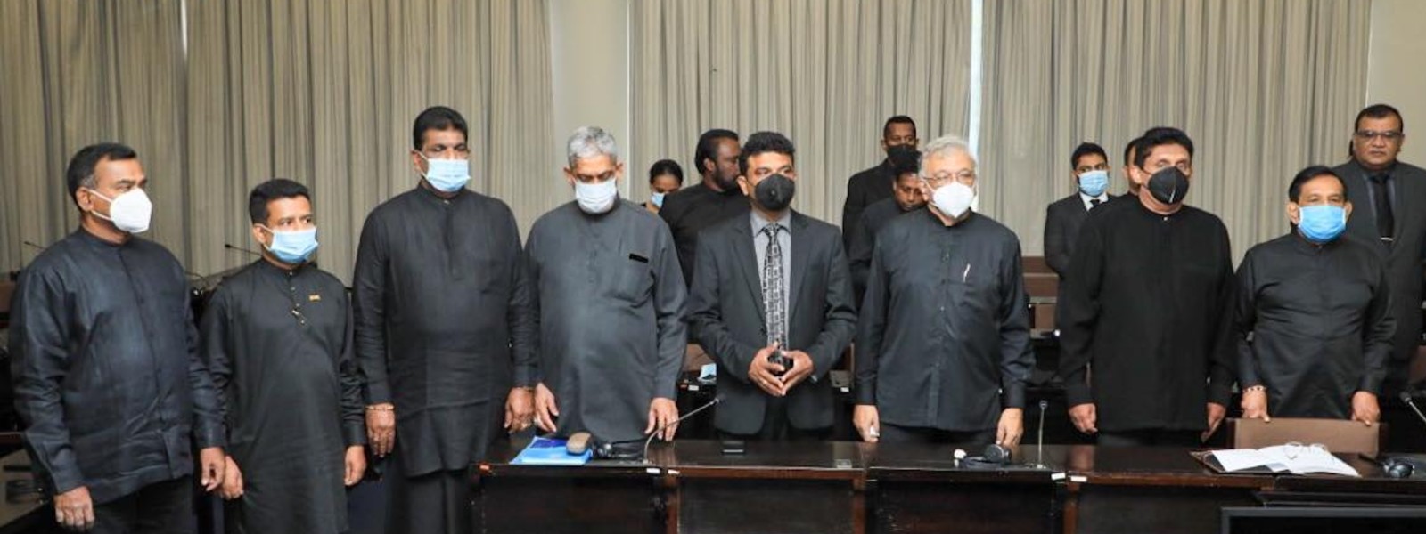Opposition goes all black to remember 21/4 victims