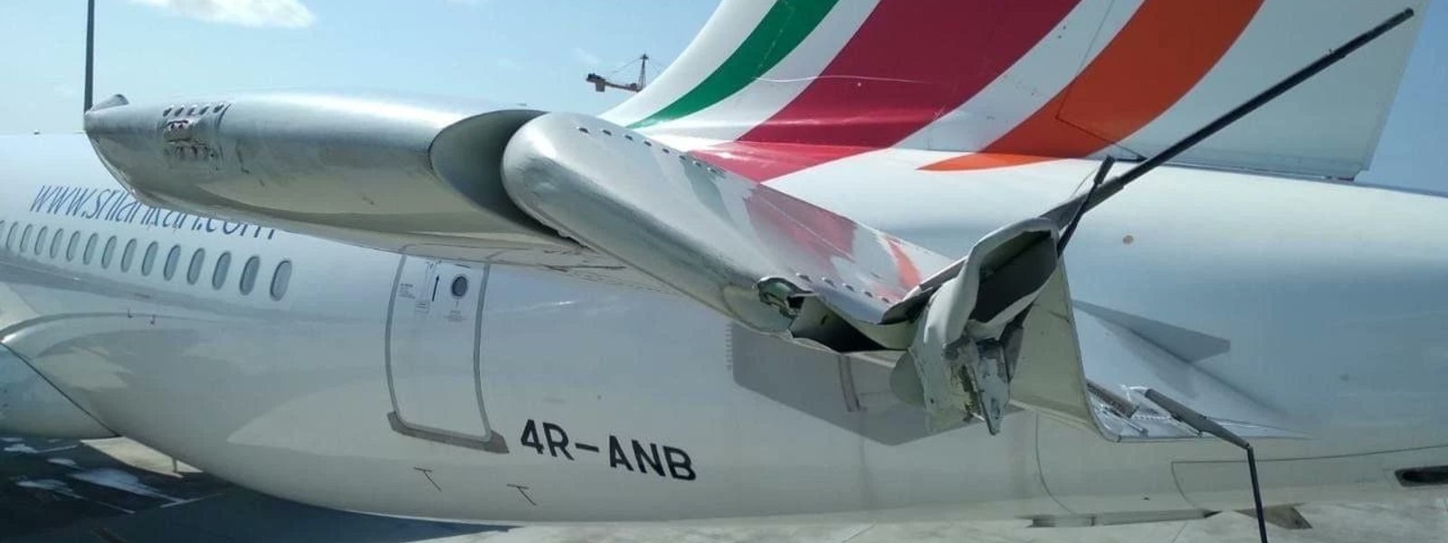 SriLankan Flight Damaged In Male 