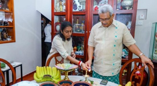 President & First Lady celebrate New Year at home
