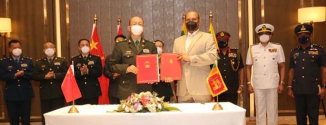 Sri Lanka & China sign Military Assistance Protocol during defence dialogue