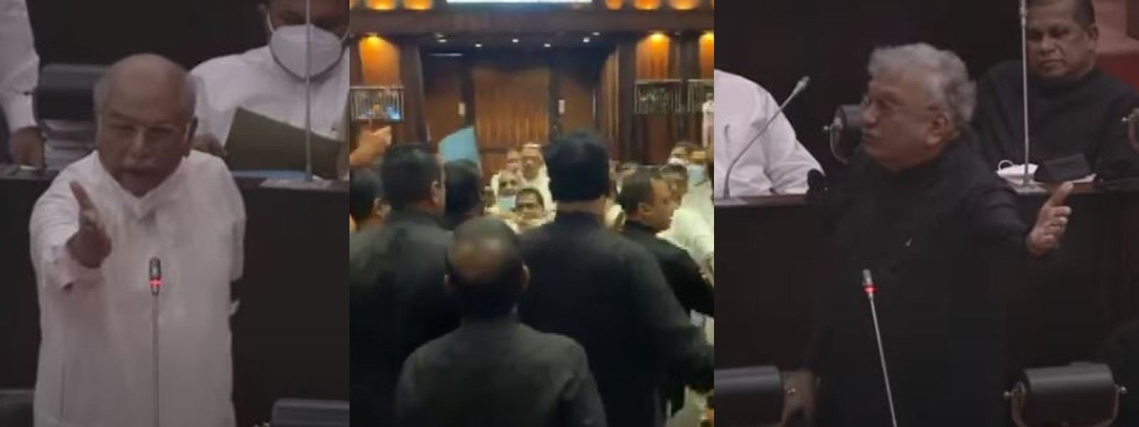Chaos in parliament over PCoI report; session adjourned for brief moment