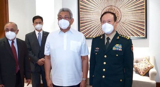 Chinese Defence Minister meets President 