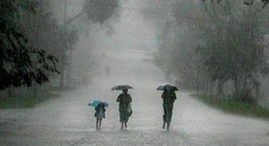 Showery conditions to enhance; heavy rains exceeding 100mm likely