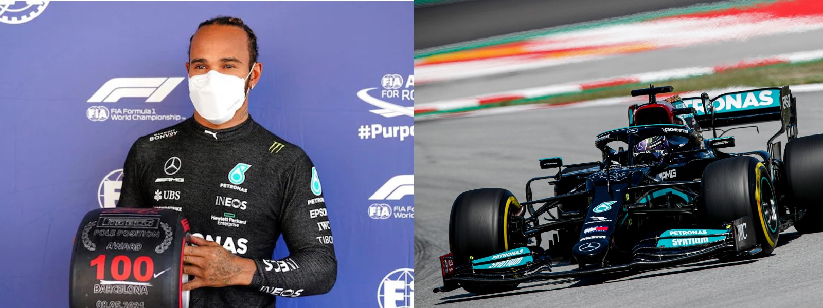 Hamilton takes 100th career pole position