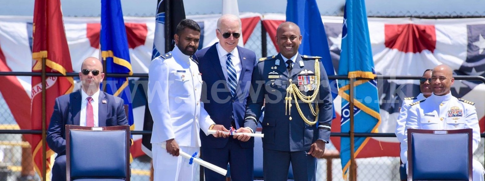 Naval Officer graduates with Honors at USCG Academy; Takes stage with President Biden