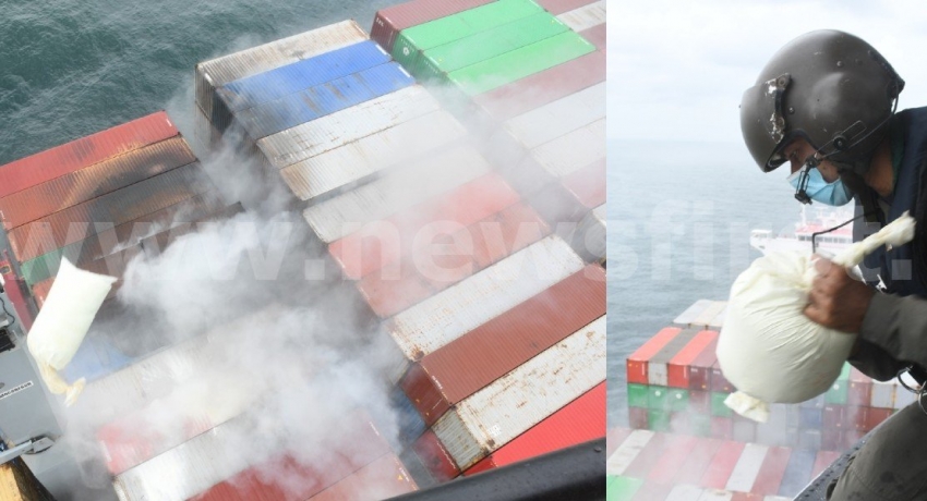 NBRO to test air quality after X-Press Pearl fire in seas off Colombo