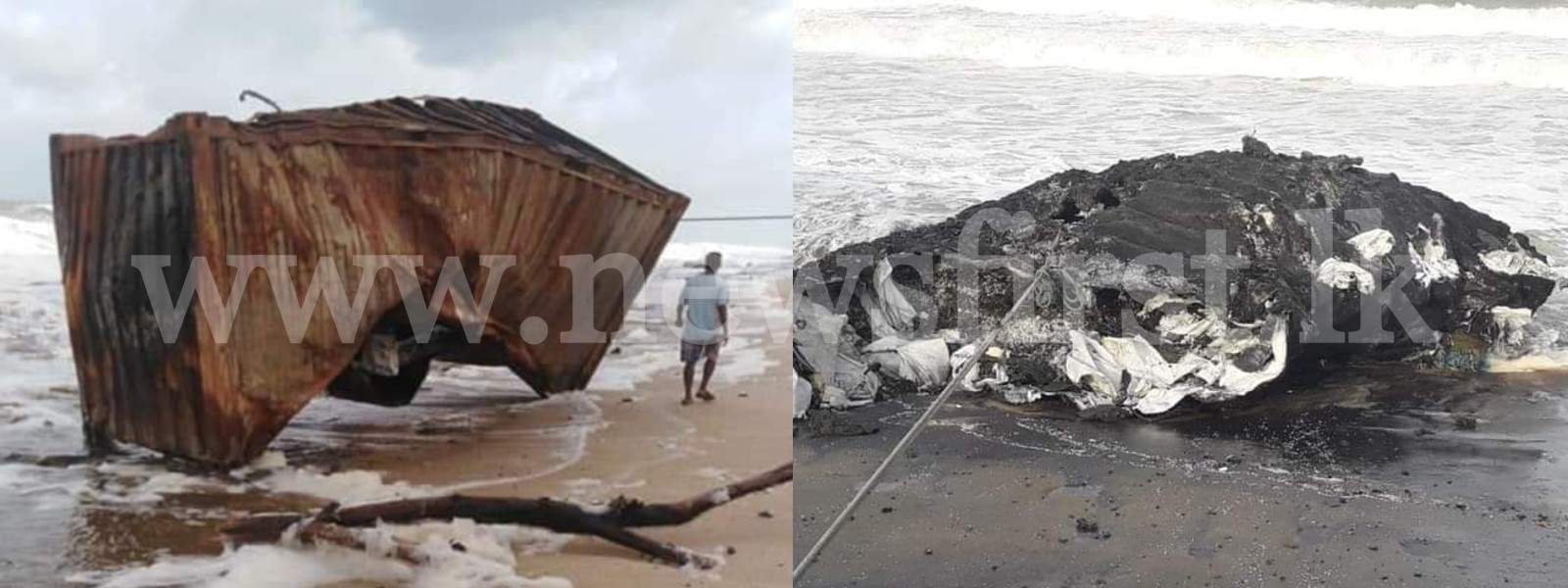 Sri Lanka’s Western coast contaminated with debris from burning ship