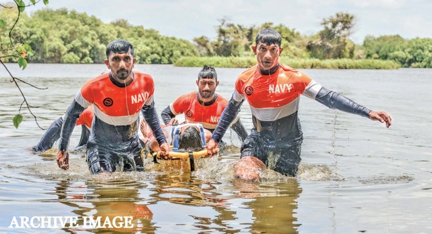 Sri Lanka Navy deploys rescue and relief teams to flood risk areas