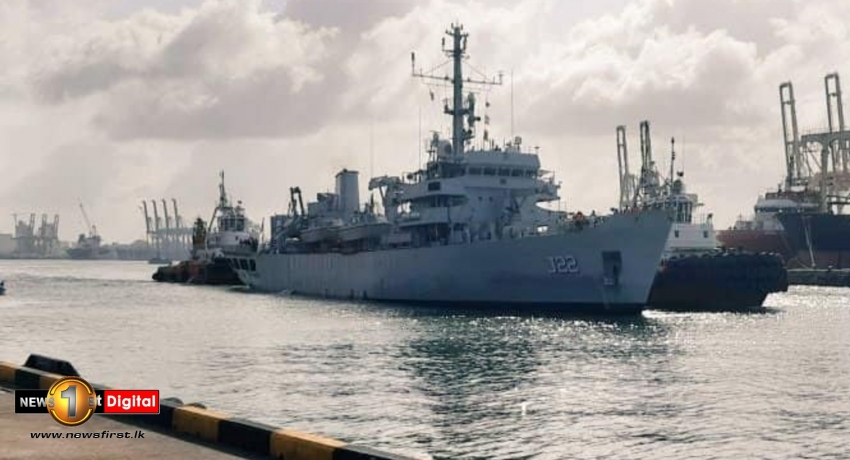 Indian hydrographic survey ship in Colombo