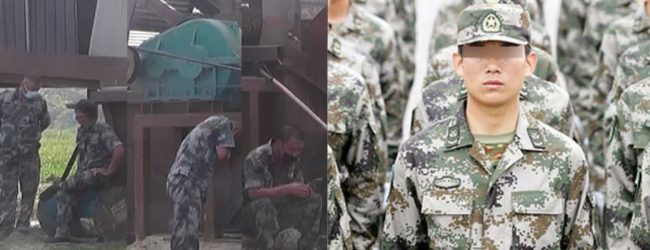 Workers in camouflage uniforms NOT members of PLA, Chinese Embassy tells MOD