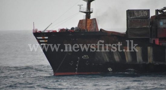 X-PRESS PEARL being towed to deep seas