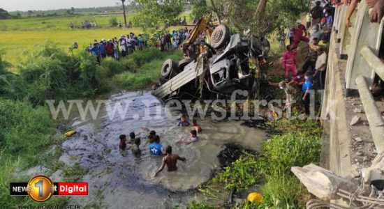 02 soldiers dead as military truck falls off bridge
