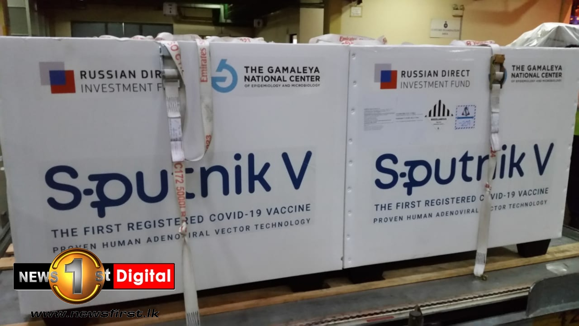 65,000 Sputnik V doses reach Sri Lanka on Friday