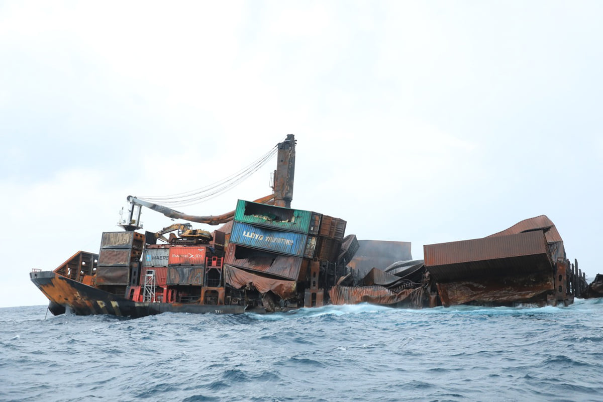 No signs of debris and no reports of oil pollution