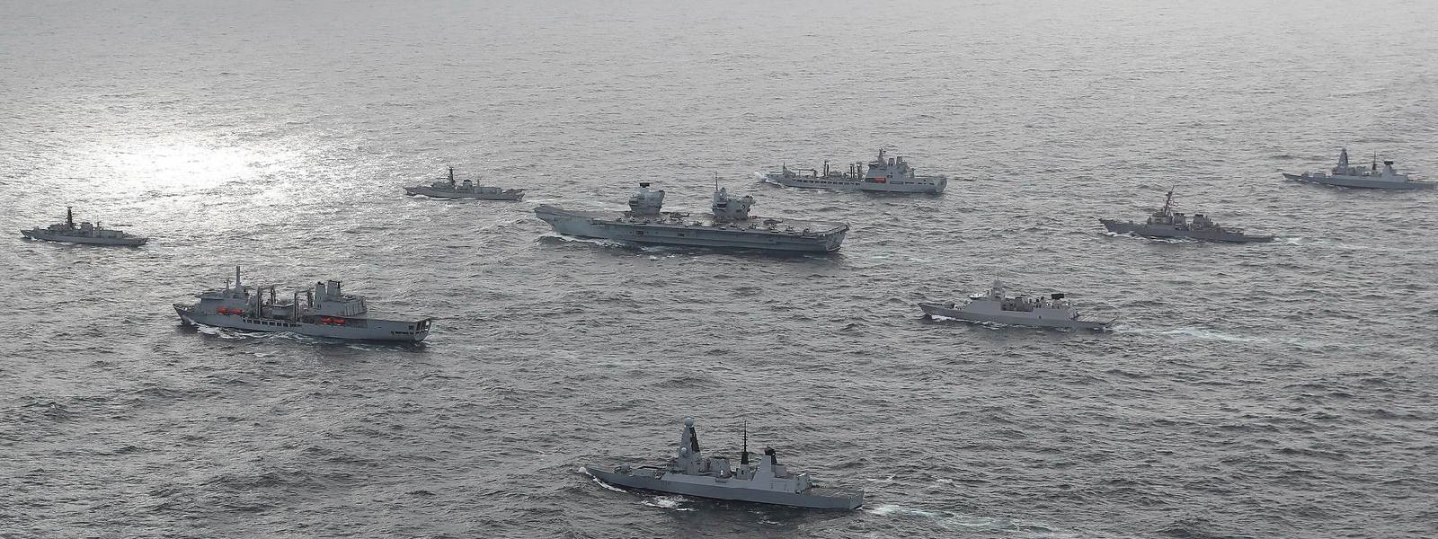 UK Carrier Strike Group reaches Indian Ocean