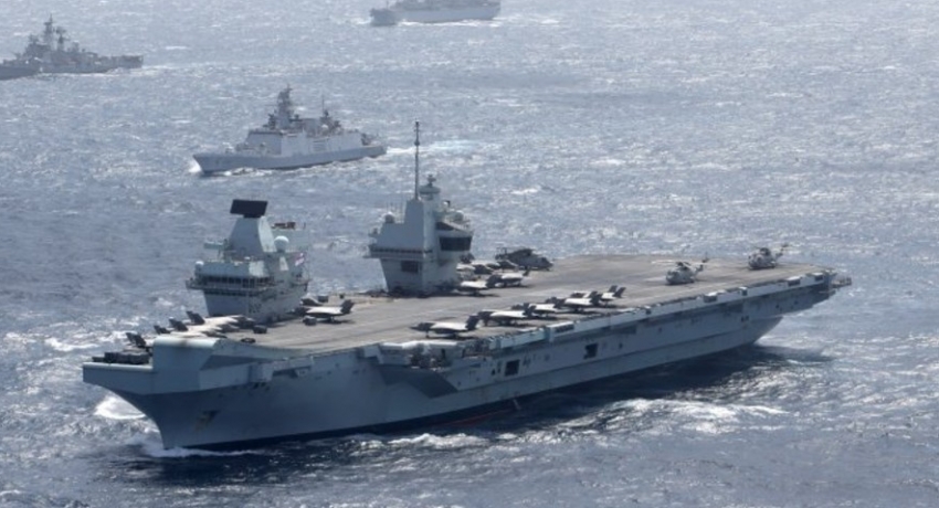 UK’s Royal Navy & Indian Navy Military Exercises off Sea of Sri Lanka