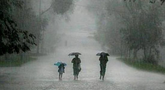 Fairly heavy showers exceeding 75 mm likely