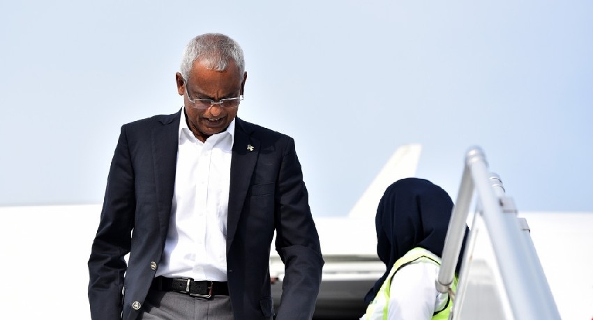 Maldives President in Sri Lanka for official visit