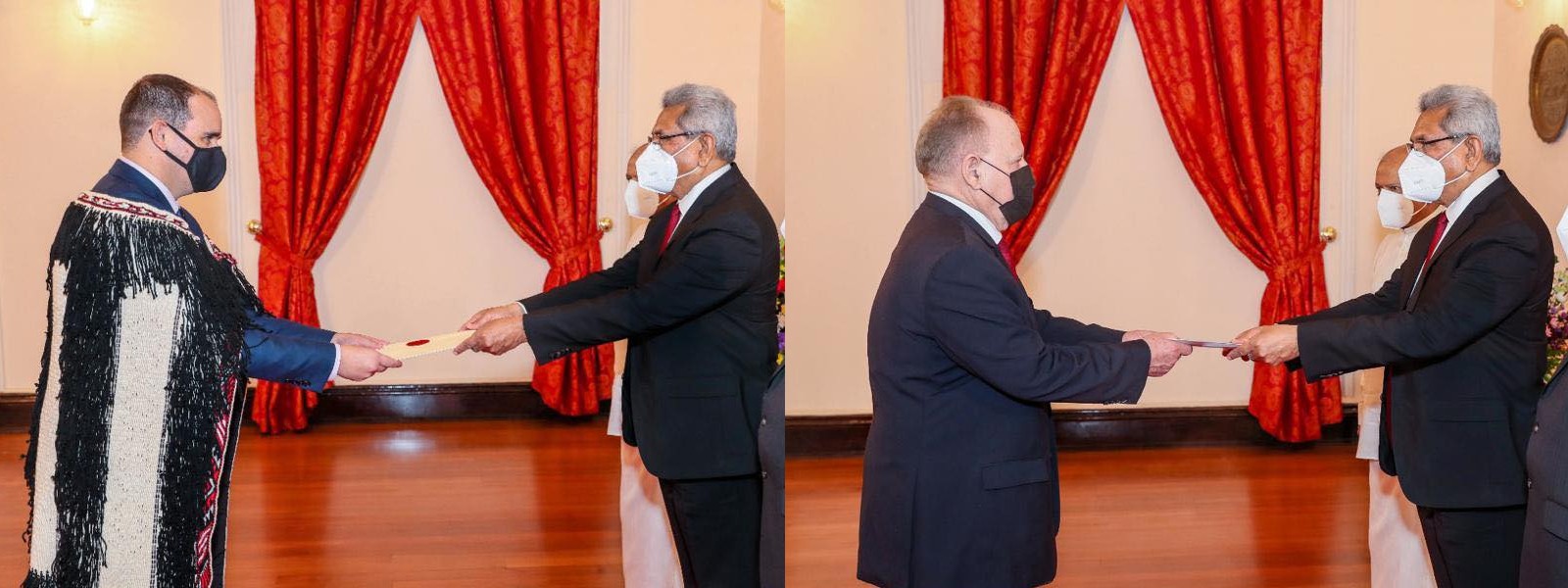 New envoys from New Zealand & Cuba present credentials to President