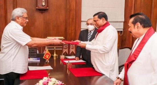 Ministerial portfolio of Finance Minister Basil Rajapaksa