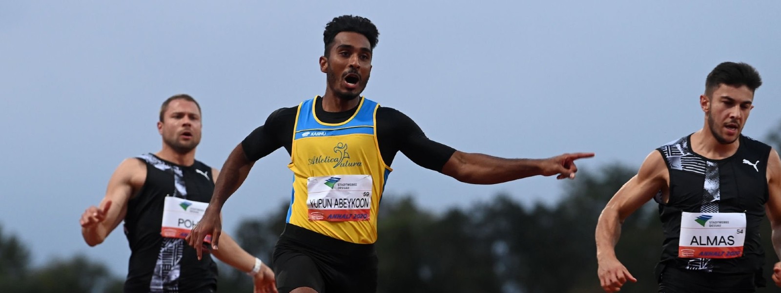 Yupun becomes first South Asian to finish 100m below 10 seconds & win