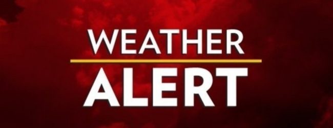 Alert issued for fairly heavy showers