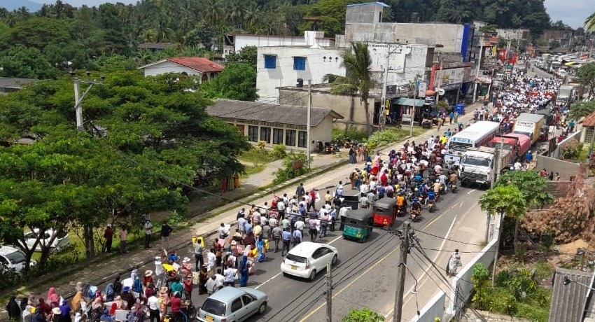 Multiple protests against the arrest of Teachers & Principals