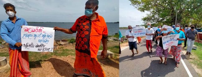 Electric fence removed for Parakrama Samudra Jogging Track; Locals want it back