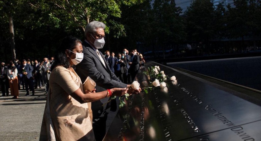President honors 9/11 victims at Manhattan Memorial