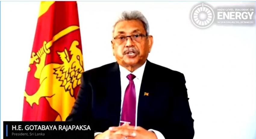 SL to go carbon neutral by 2050 & welcomes large scale investment in renewable energy – President