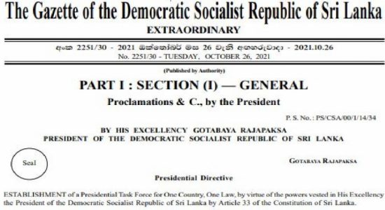 Gnanasara Thero to lead new Task Force