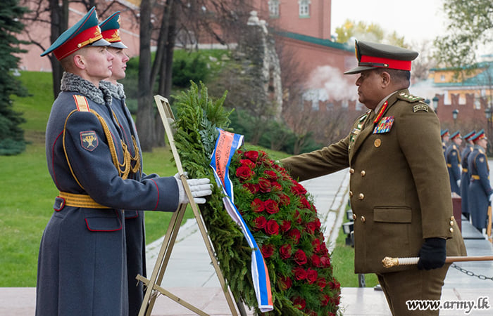 Kremlin Presents Grand Military Honours to Sri Lankan Army Chief