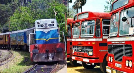 Buses and Trains ready to move immediately